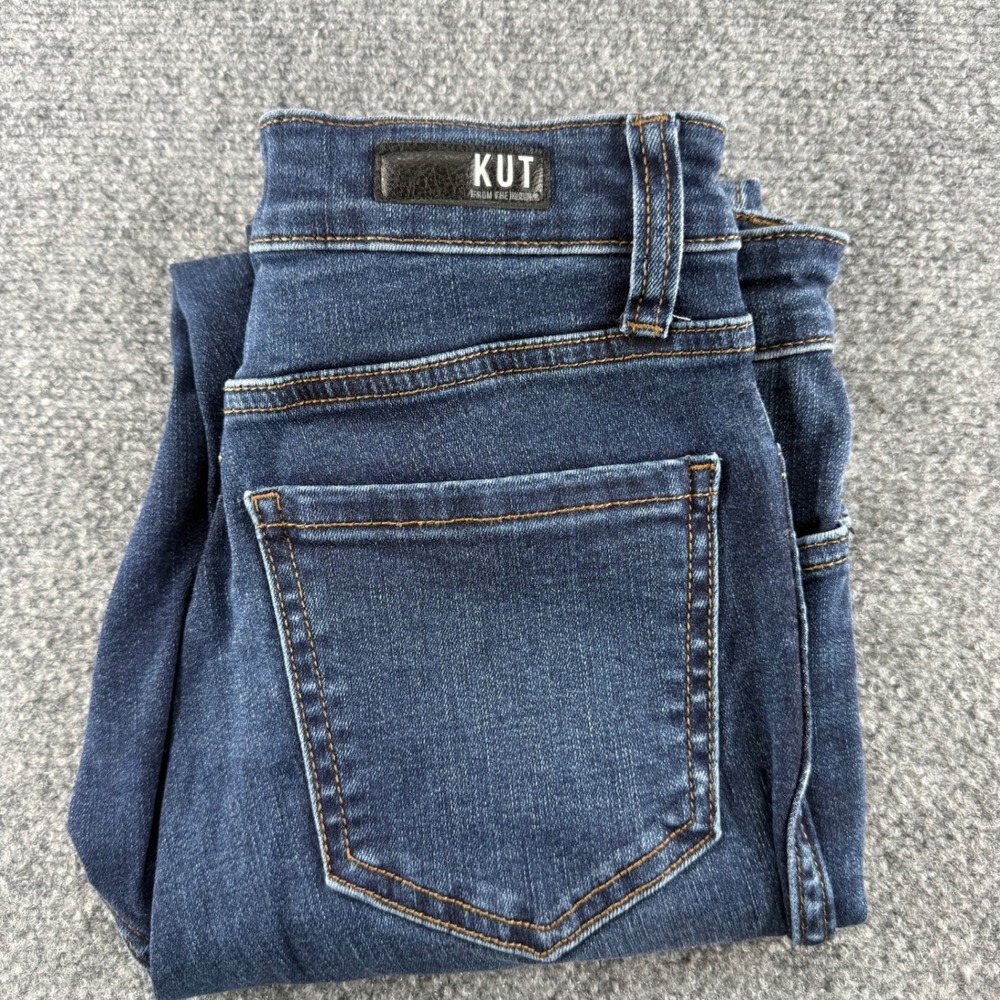 KUT from the Kloth Womens High Rise Skinny Jeans Dark Wash Blue Size 2